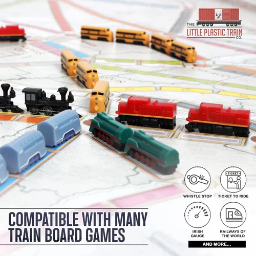 Miniatura 4 de Midnight Express Deluxe - Juego de tren de mesa Piezas de jugador para boleto para montar y otros juegos de mesa de tren para adultos, familiares