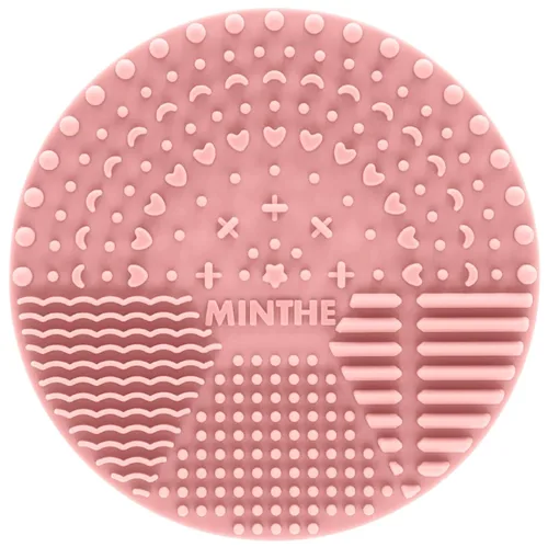 Miniatura 8 de MINTHE Alfombrilla limpiadora de brochas de maquillaje Paquete de 2 Almohadilla de limpieza de maquillaje de silicona