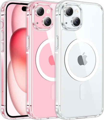 Miniatura 1034 de FNTCASE Funda para iPhone 13 Pro-Max: Fundas magnéticas transparentes compatibles con Magsafe Slim anti amarillamiento protección contra caídas