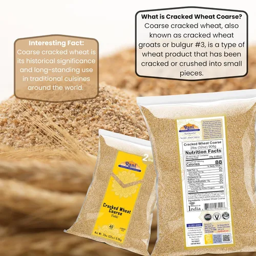Miniatura 5 de Rani - Trigo grueso agrietado (trigo fada/bulgur #3) 32 onzas (2 libras) 32.03 oz ~ Todo natural Vegano Apto para gluten Sin OMG Kosher