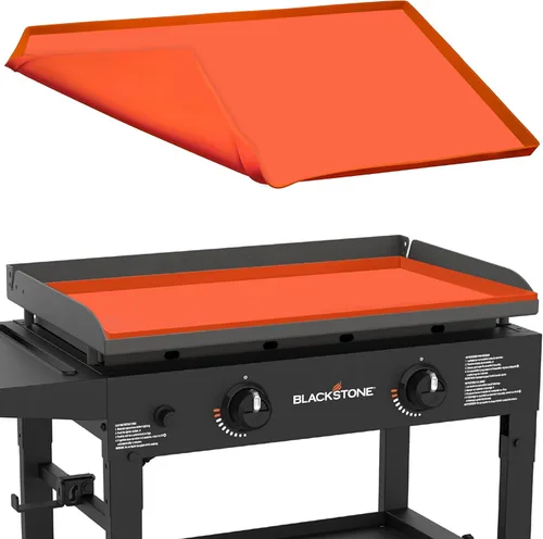 Miniatura 11 de Alfombrilla de plancha de silicona premium de 17 pulgadas para parrilla Blackstone de 17 pulgadas, cubierta de plancha de silicona resistente