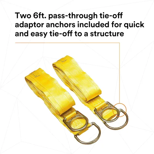 Miniatura 8 de 3M DBI-SALA Sayfline 7600505 Sistema de línea de vida horizontal, cuerda Kernmantle de 50 pies con tensor, absorbente de energía, dos adaptadores