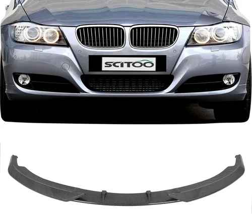 Miniatura 24 de SCITOO Kit de faldas laterales negras brillantes para carrocería de coche, 31 x 4 x 3 pulgadas, se adapta a falda lateral universal de ABS