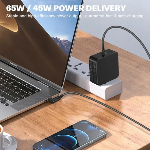 Miniatura 4 de 65W 45W 33W Cargador compatible con Asus X541N X541NA X553M X540S F510U Q200E Q302L Q504UA Q304U UX360C UX31A UX330U UX305C C202SA C300SA Conector