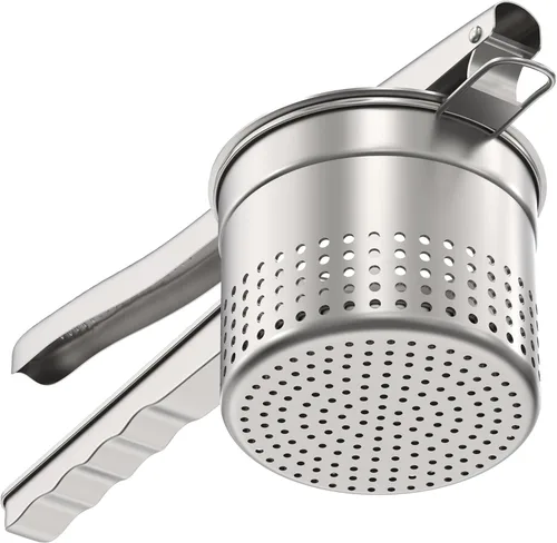 Miniatura 8 de Livilord Ricer de patatas grande de 15oz, ricer de acero inoxidable resistente para puré de patatas, herramienta de cocina para puré de batata