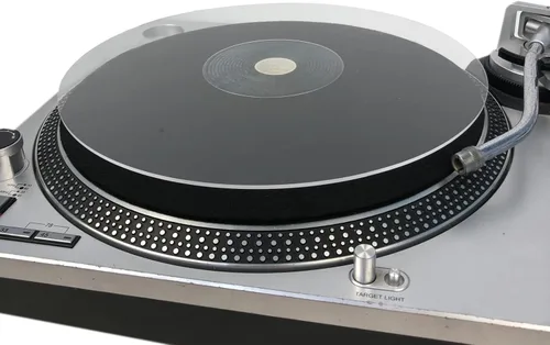 SpinTunes - Tapete para tocadiscos de acrílico transparente, tapete deslizante de 11.75 pulgadas para reproductor de discos de vinilo de 12