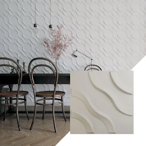 Miniatura 9 de Ekena Millwork WP12X12LAWH 11 7/8 pulgadas de ancho x 11 7/8 pulgadas de alto Lane EnduraWall Decorativo 3D Panel de pared cubre 0.98 pies cuadrados