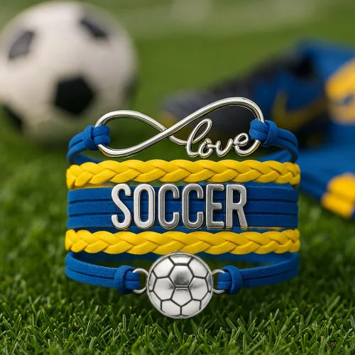 Miniatura 38 de Sportybella - Pulsera de fútbol ajustable, regalo para jugadores