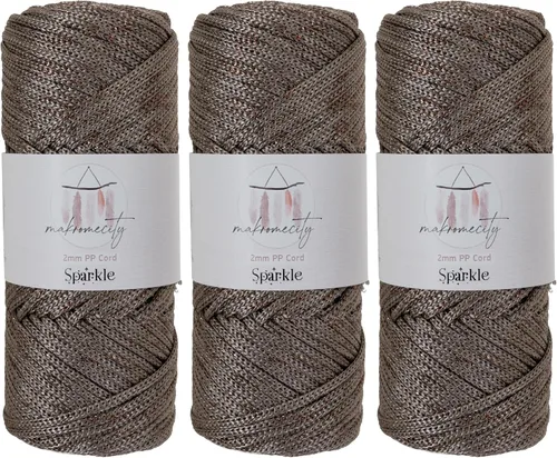 Miniatura 45 de Makromecity, Cordón de macramé de poliéster de 2 mm x 38 m (125 yardas) 2 mm de polipropileno, cordón de macramé para crochet, bolsas de macramé