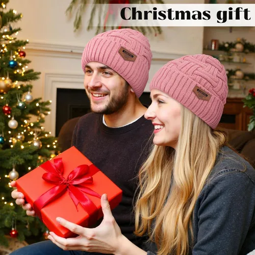 Miniatura 136 de Loritta Gorro de invierno cálido de punto grueso y holgado para hombre