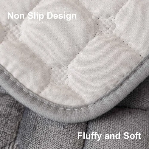 Miniatura 5 de Funda de Sofá de Terciopelo Lavable para Mascotas Perros, Fundas Antideslizantes para Sofá Seccional de 3 Cojines, Funda para Brazo de Sofá