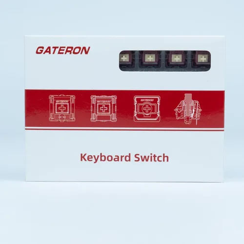 Miniatura 5 de GATERON Quinn Interruptores de teclado, táctiles 59gf RGB 5 pines pre lubricados para teclado mecánico MX para juegos (35 piezas)