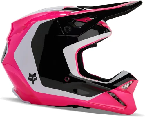 Miniatura 2 de Fox Racing Casco Unisex V1 para Motocross y Bicicleta de Tierra, Negro/Rosa, Extra Grande