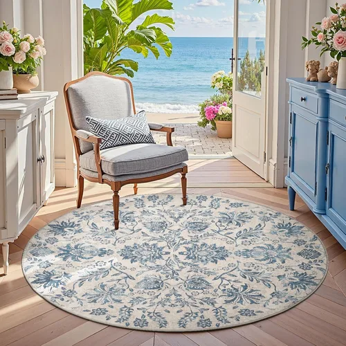 Miniatura 12 de jinchan Lima - Alfombra de pasillo lavable de 2 x 6 pies, antideslizante, de pelo corto, suave, ultrafina, alfombra envejecida para casa de campo