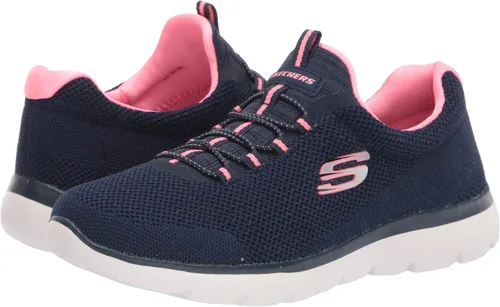Miniatura 7 de Skechers Tenis clásicos geniales para mujer Summit Azul marino rosa encendido 85