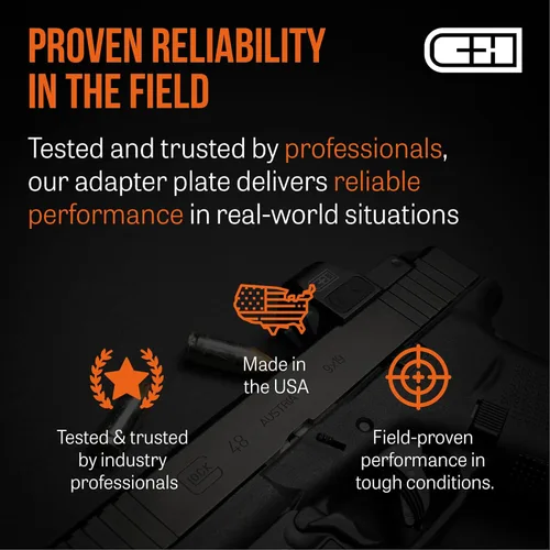 Miniatura 7 de C+H Placa de montaje Red Dot compatible con Walther PDP 1.0/2.0 Compatible con Trijicon RMR/SRO Holosun 407C/507C/507C/507Comp/508T Fabricado