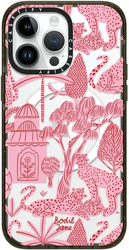 Miniatura 50 de CASETiFY Impact - Funda para iPhone 13 [protección contra caídas de 6.6 pies/compatible con Magsafe] Black Kingsnake, color negro transparente