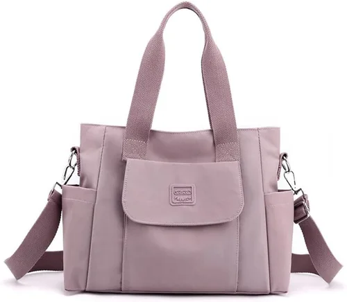 Bolso de lona para mujer, bolso cruzado de nailon, bolso de hombro, bolso de hobo, lindo tamaño grande, casual, embrague