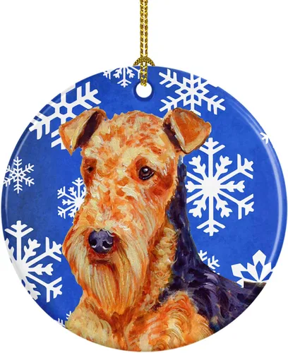 Miniatura 136 de Caroline's Treasures Cavalier Spaniel - Adorno de cerámica para colgar en el árbol de Navidad, para el hogar, Navidad, fiestas, regalo, 3 pulgadas