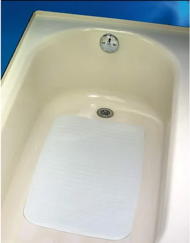 Miniatura 4 de Carex Alfombra de baño antideslizante de goma blanca 16 x 28 pulgadas FGB21600 0000