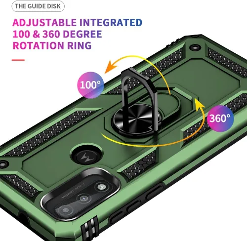 Miniatura 4 de Funda para Moto G Pure, Moto G Power 2022 con protector de pantalla HD, [grado militar de 16 pies probada en caídas], anillo protector a prueba