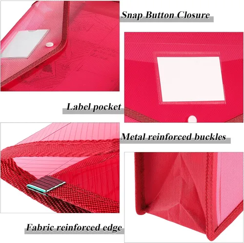 Miniatura 3 de Carpetas de plástico para archivos, 10 unidades, sobres expandibles, organizador de documentos con cierre a presión y bolsillo B4, bolsa Multi