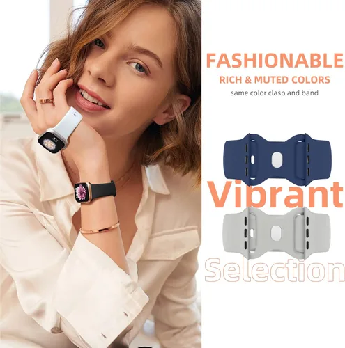 Miniatura 6 de Maledan Paquete de 6 correas compatibles con Apple Watch de 38mm 40mm 41mm 42mm 44mm 45mm 46mm 49mm, mujeres y hombres, correa deportiva de silicona