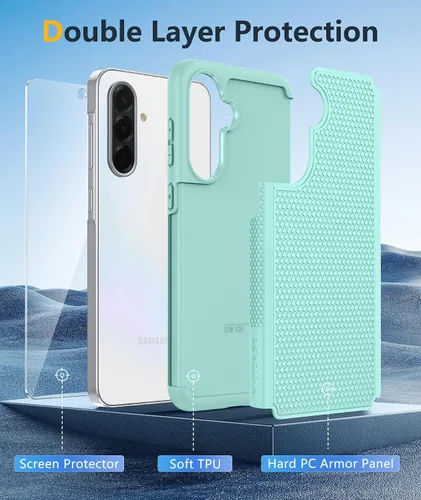 Miniatura 606 de FNTCASE Funda para iPhone 17 Pro: Fundas delgadas translúcidas de color azul claro compatibles con MagSafe, protección completa de la cámara