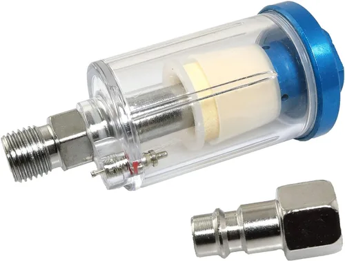 Miniatura 4 de RLECS Separador de aceite de agua, filtro de aire, trampa de humedad con conector de estilo europeo para compresor, pistola de pintura en aerosol