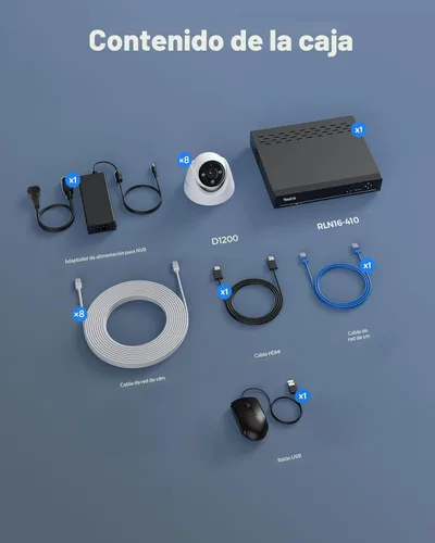 Miniatura 9 de REOLINK Sistema de cámara de seguridad PoE de 12MP, 8 piezas de cámaras de seguridad de 12MP H.265, detección de personas, vehículos y mascotas