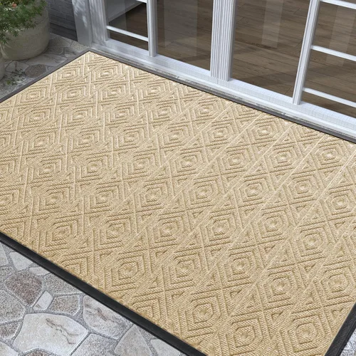 Miniatura 74 de Yimobra Alfombra para Puerta Delantera Exterior Entrada 29.5x17, Impermeable Resistente Alfombras Exteriores para Puerta Delantera, Alfombra