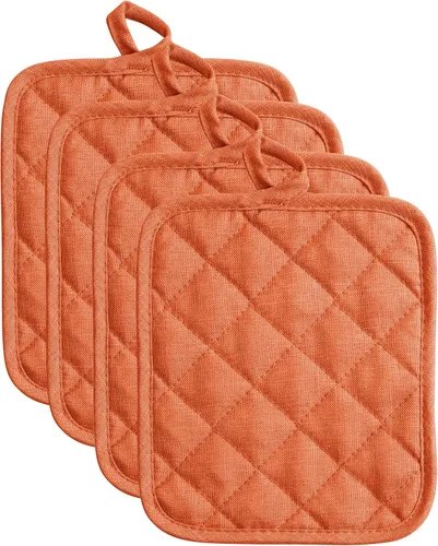 Miniatura 14 de American Linen Soportes para ollas, almohadillas calientes, almohadillas de mesa para cocina y mesa de comedor, antideslizante, resistente al calor