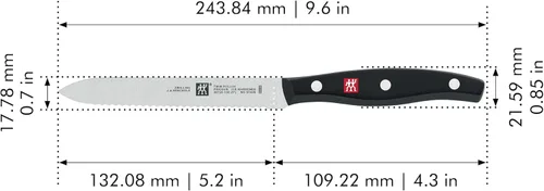 Miniatura 3 de ZWILLING Twin Signature - Cuchillo utilitario de 5 pulgadas, afilado, fabricado en una fábrica alemana propiedad de la empresa con acero de fórmula