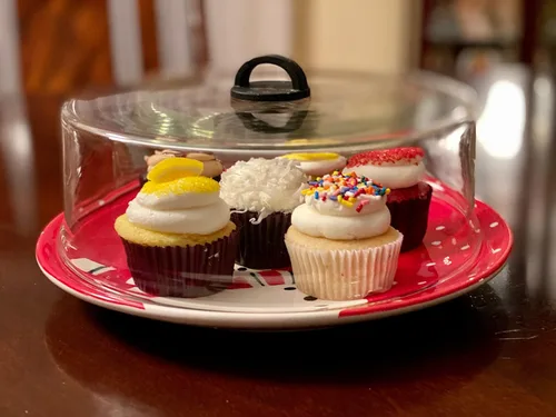 Miniatura 3 de Cubierta alta para placa de vidrio de borosilicato templado para microondas con mango de silicona negra de fácil agarre, sin ventilación
