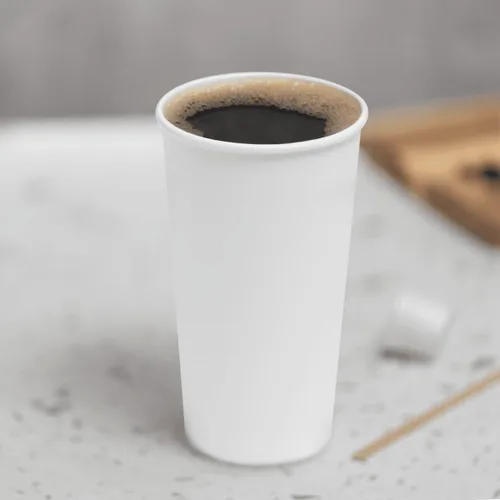 Miniatura 27 de Karat Taza de papel para café expreso de 4 oz, 1000 unidades, taza desechable para enjuague bucal, para bebidas calientes y frías, blanca (C-K504W)