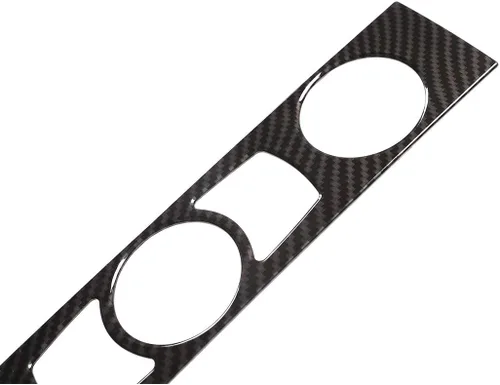 Miniatura 6 de YIWANG Marco de fibra de carbono para consola de control de CD de aire acondicionado de CA para BMW Serie 5 E60 2004-2010 Accesorios de automóvil