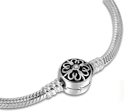 Miniatura 2 de Long Way Pulsera de plata de ley 925 con cadena de serpiente para adolescentes y mujeres