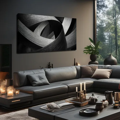 Miniatura 12 de JuhaiArt Arte de pared de árbol de rosa blanca para dormitorio, decoración de pared negra, cuadro floral para dormitorio y oficina, 20 x 40 pulgadas