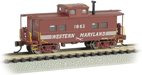 Bachmann Industrias # 1863 Northeast Steel Caboose Western Maryland (letras de velocidad), escala N