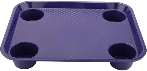 Miniatura 14 de G.E.T. FT-14-BK Bandeja para cafetería/comida rápida, sin BPA, 14 x 10.75 pulgadas, color negro (juego de 12)