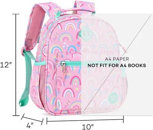 Miniatura 3 de mibasies Mochila escolar para niñas y niños, mochila escolar para preescolar y primaria.., Arco iris, Mochilas Daypack