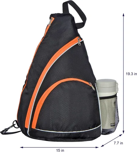 Miniatura 4 de Juego de 2 palas de pickleball con 4 bolas para interiores y exteriores y mochila, superficie ligera de fibra de vidrio, núcleo de panal