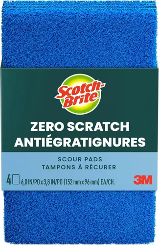 Scotch-Brite Esponja de Limpieza sin Rayado, Estropajo Eficaz + Suave para Limpieza Doméstica, 48 Esponjas para Platos, Ollas y Sartenes