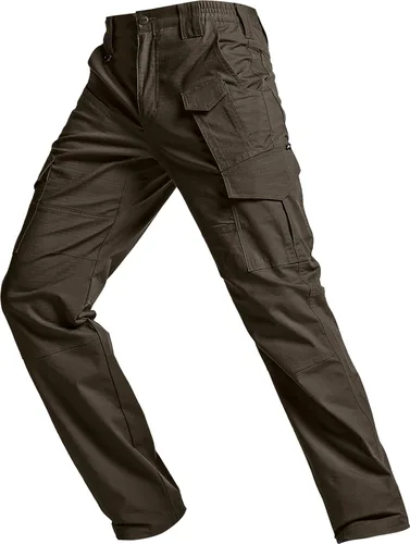Miniatura 8 de CQR Men's Flex Ripstop Tactical Pants, Water Resistant Stretch Cargo Pants, Lightweight EDC Hiking Work Pants