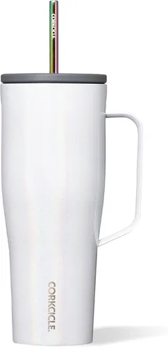 Miniatura 12 de Corkcicle Cold Cup XL - Vaso aislado con asa – Mantiene las bebidas frías 12 horas – Triple aislamiento – Tapa a prueba de derrames – Regalo de Café