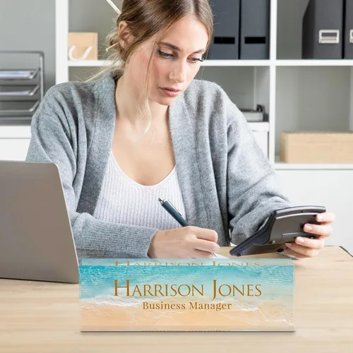 Miniatura 6 de Placa de nombre personalizada para escritorio, placa de nombre de escritorio personalizada, placa de nombre acrílica, accesorios de escritorio