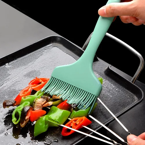 Miniatura 3 de Cepillo de silicona para pastelería para hornear, para parrilla, salsa de barbacoa, adobo, carne, glaseado, cepillo de aceite, resistente al calor