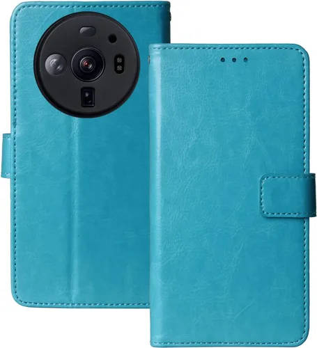 Miniatura 6 de Stand Premium Retro Business Flip Leather Case Protector Bumper for Xiaomi 12S Ultra 6.73" TPU Silicone Protection Phone Cover Skin Folio Book Card