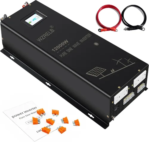 Miniatura 15 de Inversor de onda sinusoidal pura de 6000W 36V, 36 voltios DC a CA 120V 240V inversor de potencia de fase dividida, 2 terminales de cable de CA