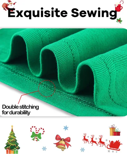Miniatura 4 de DAUGHTER QUEEN Pijamas de Navidad para niños y niñas de 18 meses-12 años, ropa de dormir 100% algodón